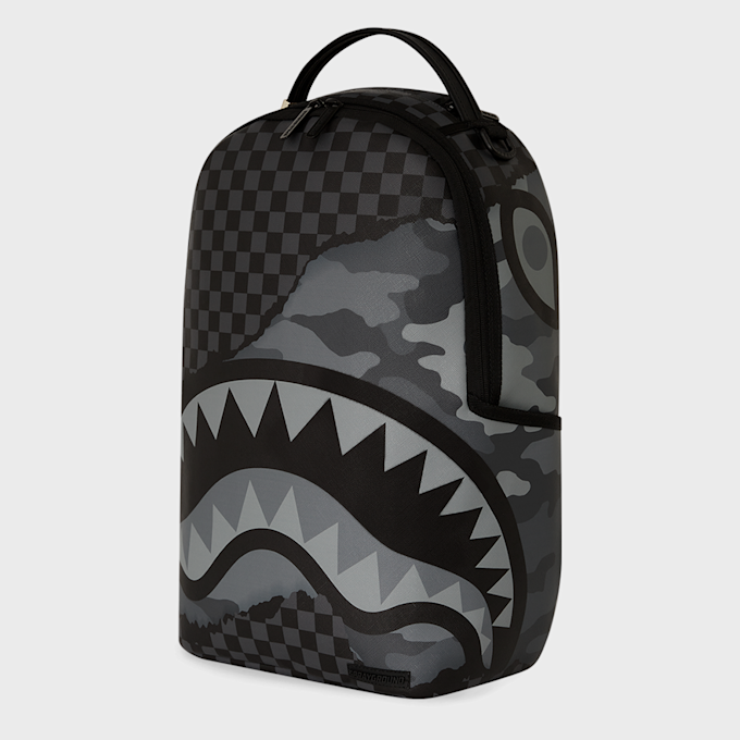 SPRAYGROUND Split up Camo Tear Backpack grey gris 32609 3