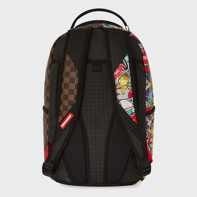 SPRAYGROUND Spray Split Backpack brown/white multicolorido 32613 3