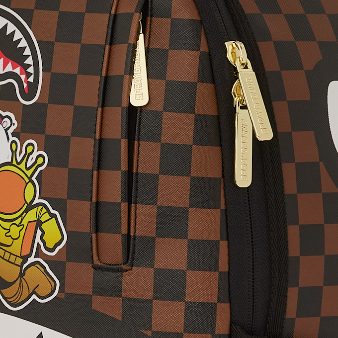 SPRAYGROUND Spray Split Backpack brown/white multicolorido 32613 4