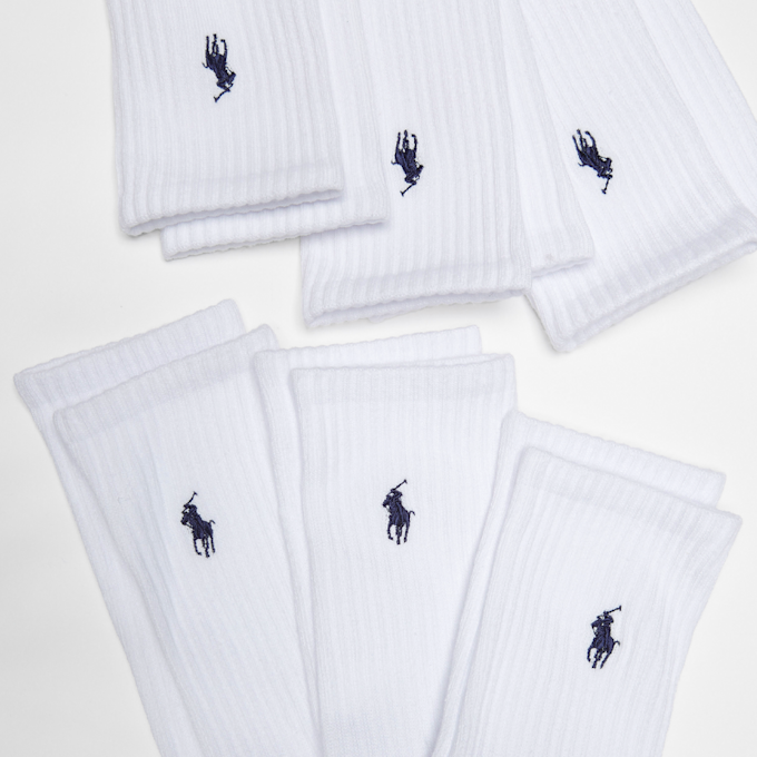 Polo Ralph Lauren 6 PACK - Crew Socks blanc 32627 2