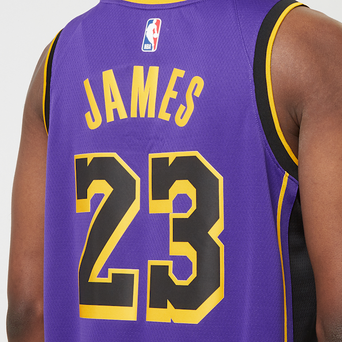 Jordan LeBron James Los Angeles Lakers Statement Edition Dri-FIT NBA Swingman Jersey fioletowy 32656 5