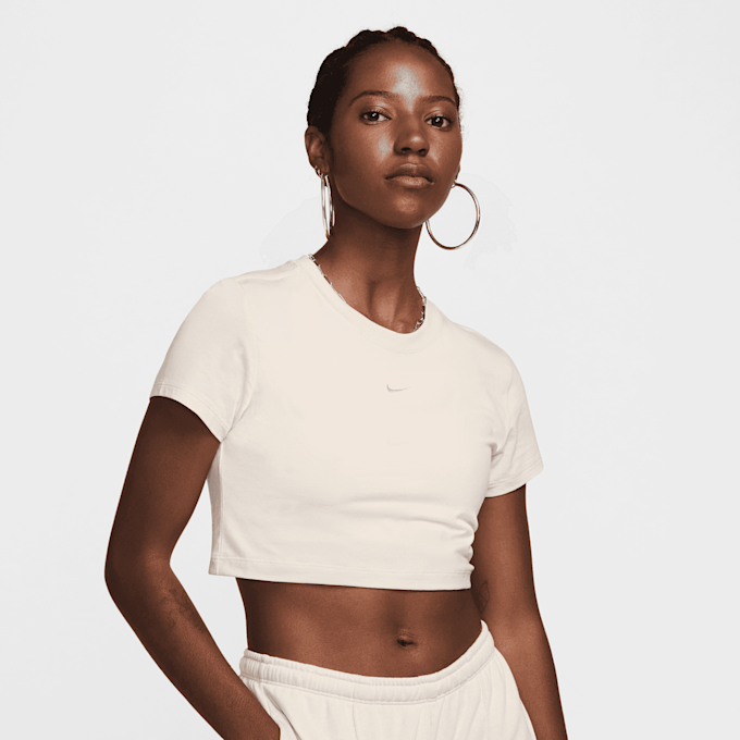 Nike Sportswear Chill Knit Crop bege 32750 1