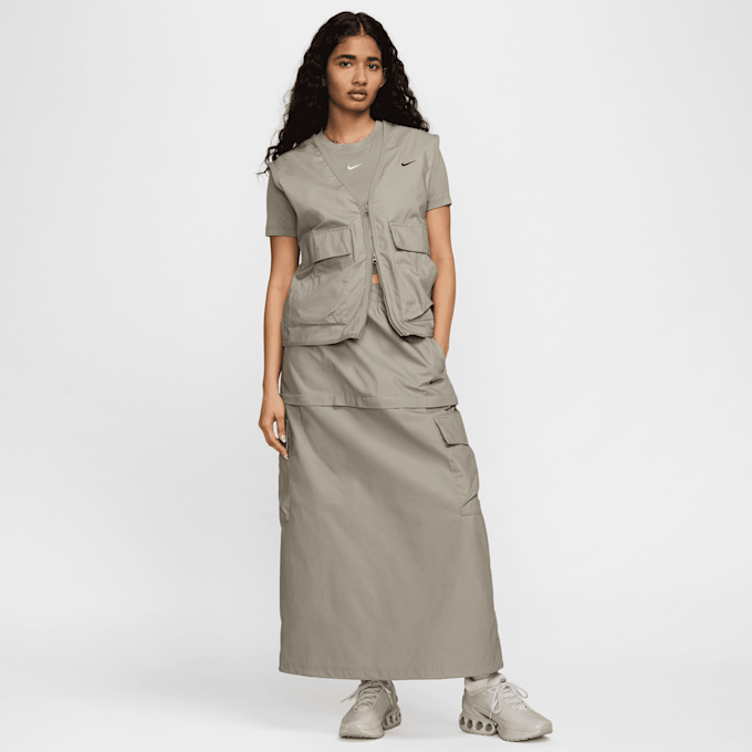 Nike Sportswear Essential Woven Loose Cargo Vest grijs 29471 8