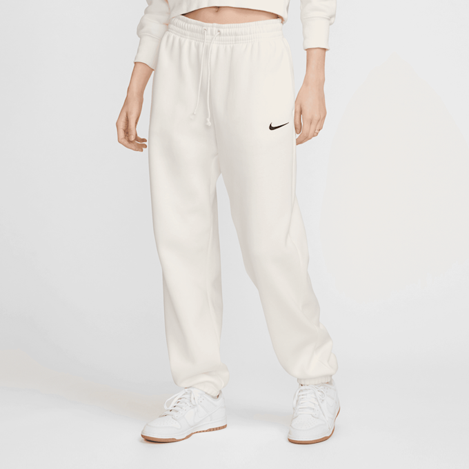 Nike   Sportswear Phoenix Fleece High Rise Oversized Pants beż 29497 1