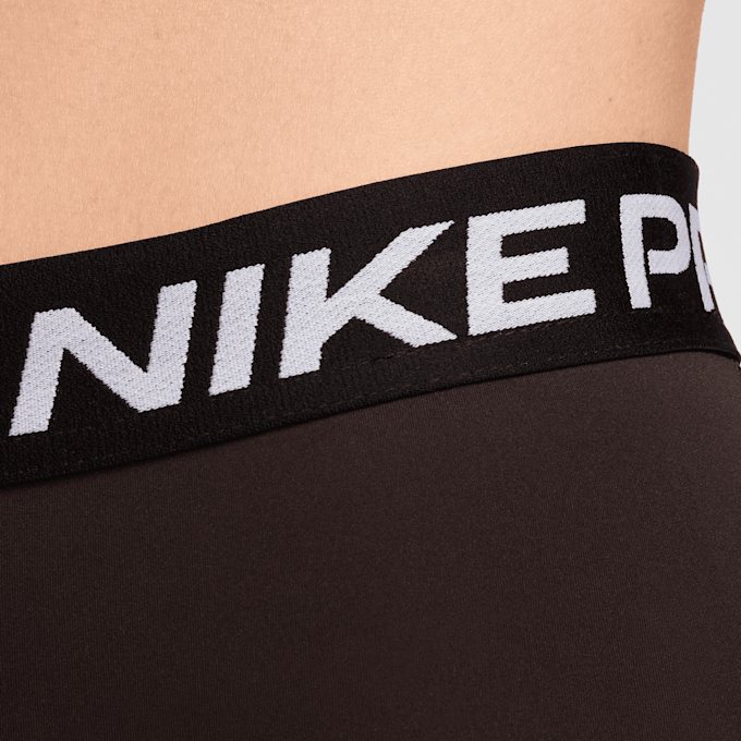 Nike Pro High-Waisted 7/8 Mesh-Paneled Leggings brązowy 29506 3