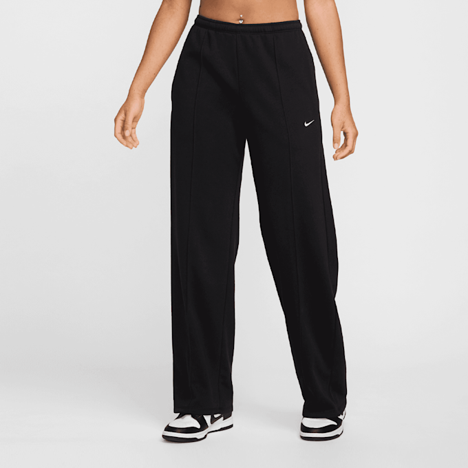 Nike   Mid-Rise French Terry Open-Hem Sweatpants noir 29508 1