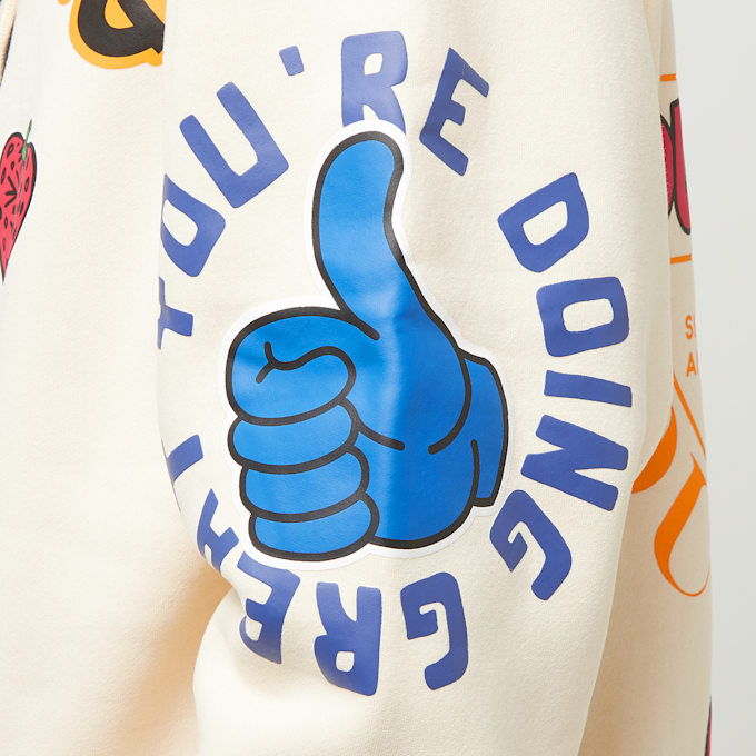 First Row Ur Doing Great Fleece Hoodie bege 29593 4