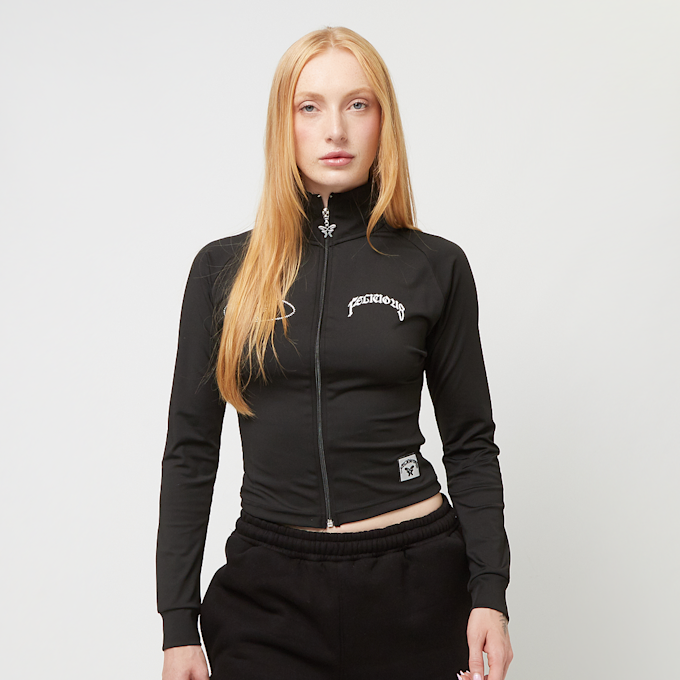 Felicious Cropped Jersey Cardigan schwarz 29674 1