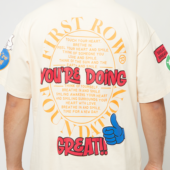 First Row Ur Doing Great Tee bež 29693 6