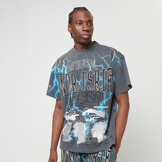 First Row Premium Tee W/Rhinestone grijs 29694 1