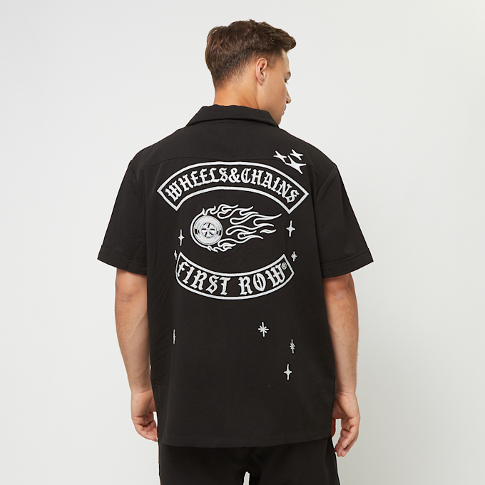 First Row 1St Row Racing Woven Shirts W/Rhinestone schwarz 29695 2