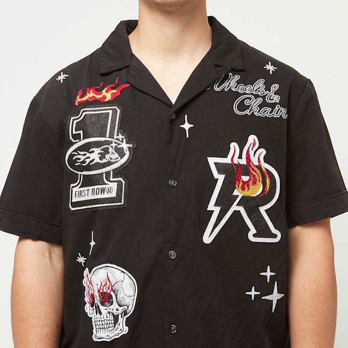 First Row 1St Row Racing Woven Shirts W/Rhinestone crna 29695 3