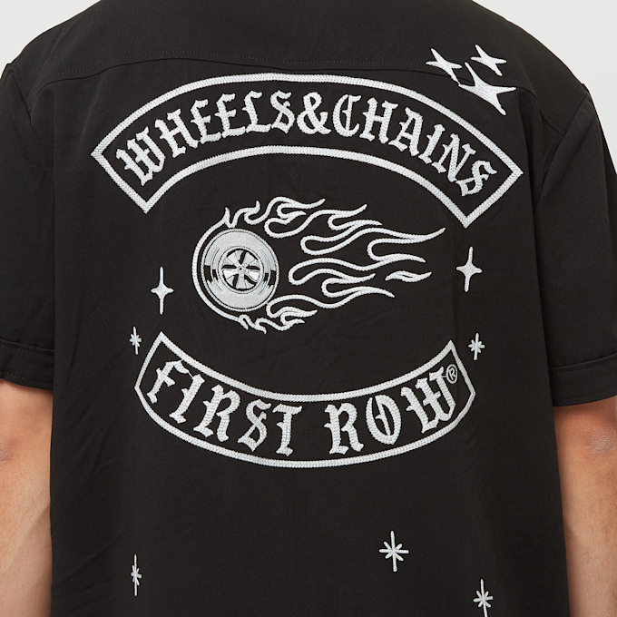 First Row 1St Row Racing Woven Shirts W/Rhinestone negro 29695 4