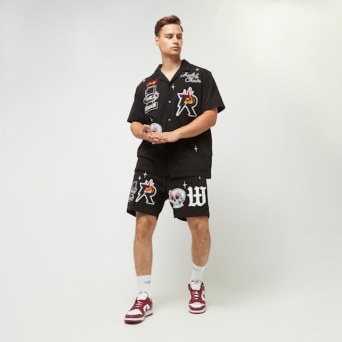 First Row 1St Row Racing Woven Shirts W/Rhinestone czarny 29695 5