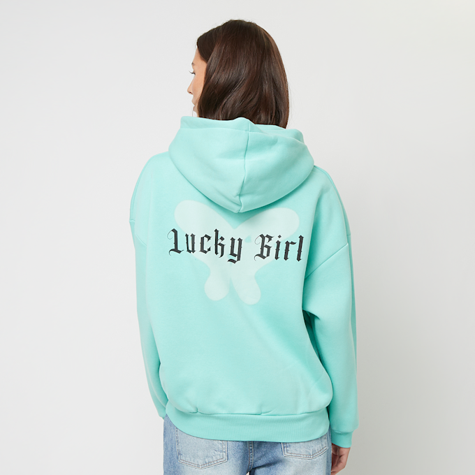Felicious Regular Zipp Hoodie Lucky Girl turchese 29697 1
