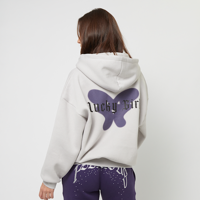 Felicious Regular Zipp Hoodie Lucky Girl grau 29699 1