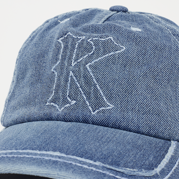 Karl Kani Embroidery Denim Baseball Cap Vintage niebieski 41476 4
