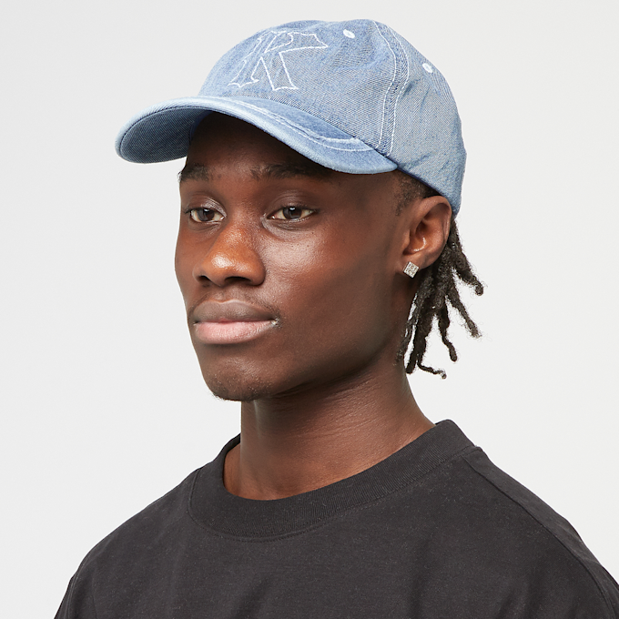Karl Kani Embroidery Denim Baseball Cap Vintage blu 41476 5