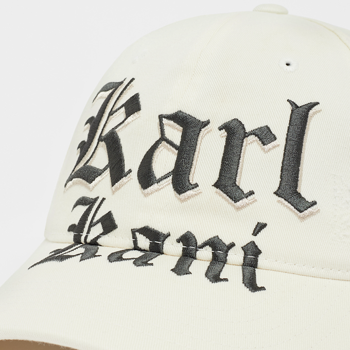 Karl Kani Old English Distress Baseball Cap beige 41494 4