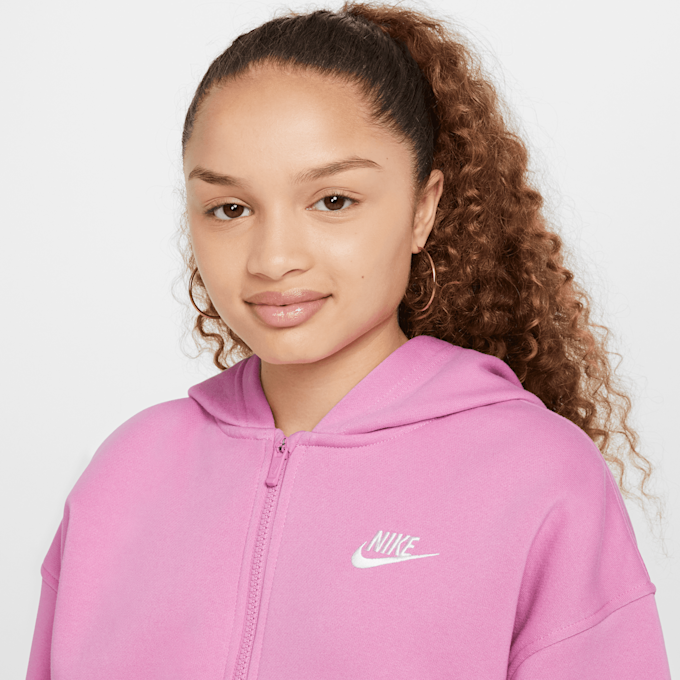 Nike Sportswear Club Fleece Oveersized Fullzip rosa  29732 3