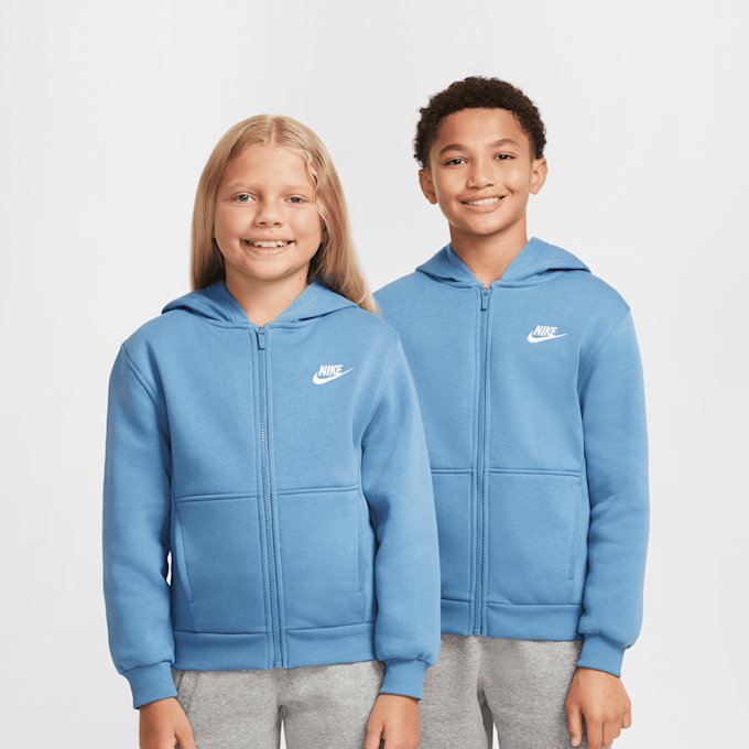 Nike Sportswear Club Fleece Hoodie Fullzip Longsleeve LBR azul 29739 1