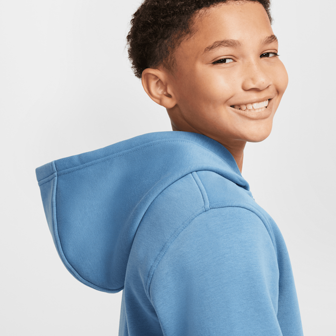 Nike Sportswear Club Fleece Hoodie Fullzip Longsleeve LBR azul 29739 3