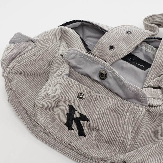 Karl Kani Embroidery Corduroy Shoulder Bag beż 40746 4