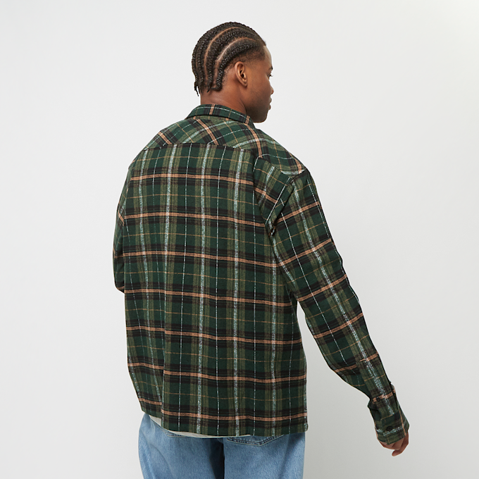 Urban Classics Boxy Fane Check Shirt verde 29811 2