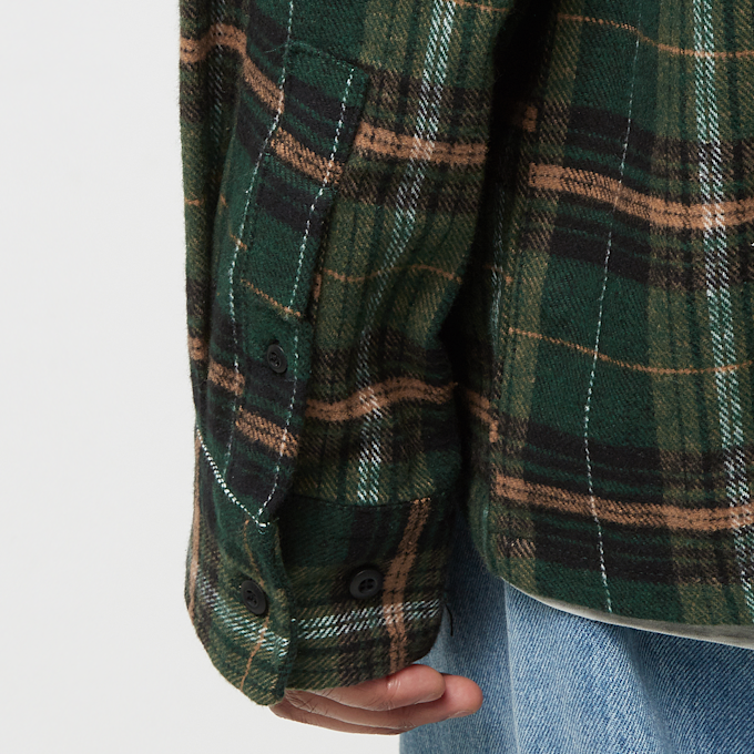 Urban Classics Boxy Fane Check Shirt groen 29811 4