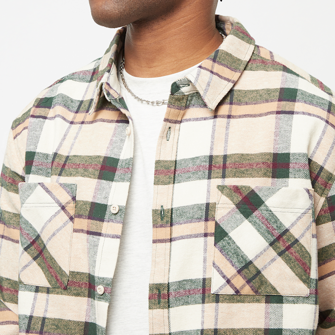 Urban Classics Checked Mountain Shirt beige 29815 3