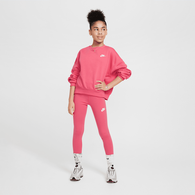 Nike Sportswear Club Fleece Boxy Crew Low Brand Read różowy 29817 4