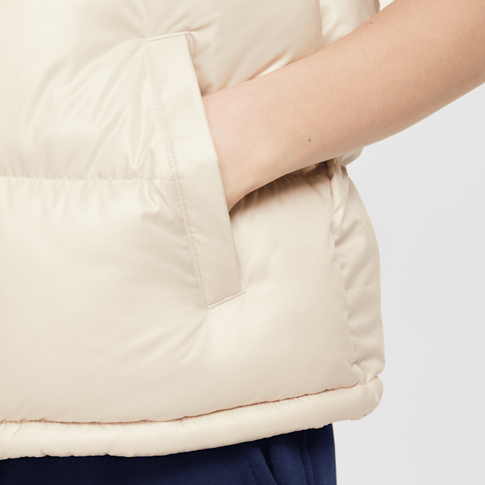 Nike JUNIOR K NSW TF RPL HGH SYNFL VEST UL sanddrift/hemp/hemp beż 29827 4