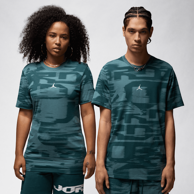 Jordan MVP Shortsleeve All Over Print Crew verde 29891 1