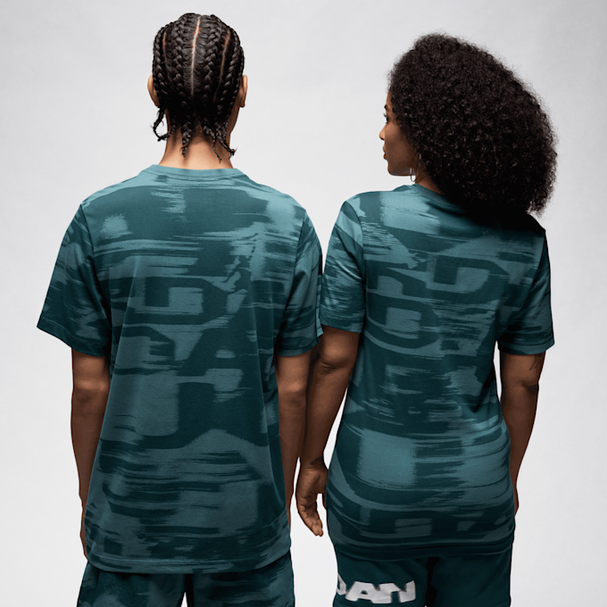 Jordan MVP Shortsleeve All Over Print Crew vert 29891 2