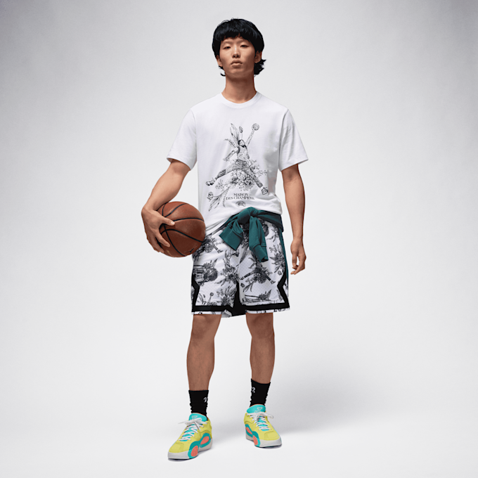 Jordan Sport JM Dry Fit Shortsleeve Crew blanco 29898 6