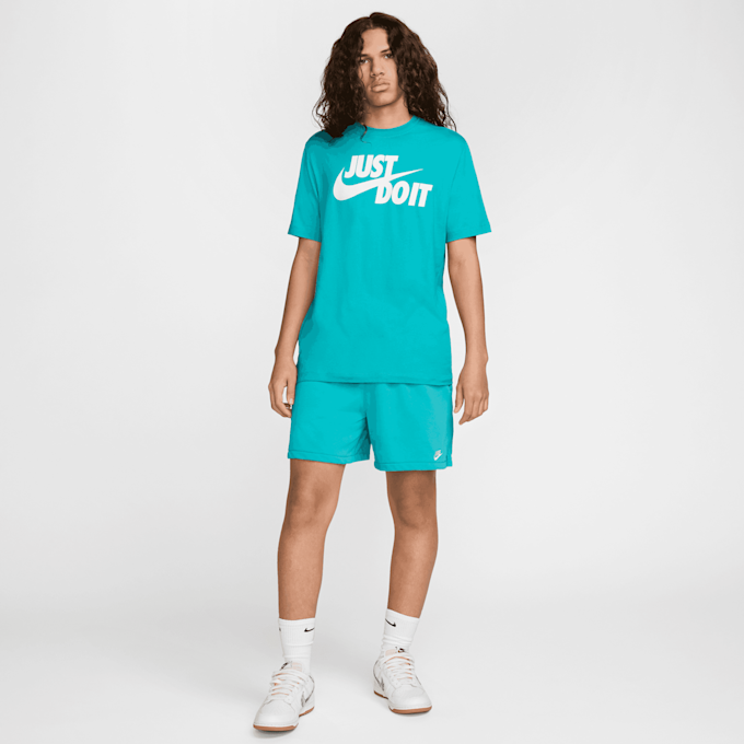 Nike   Sportswear Tee Just Do It Swoosh turchese 29938 4