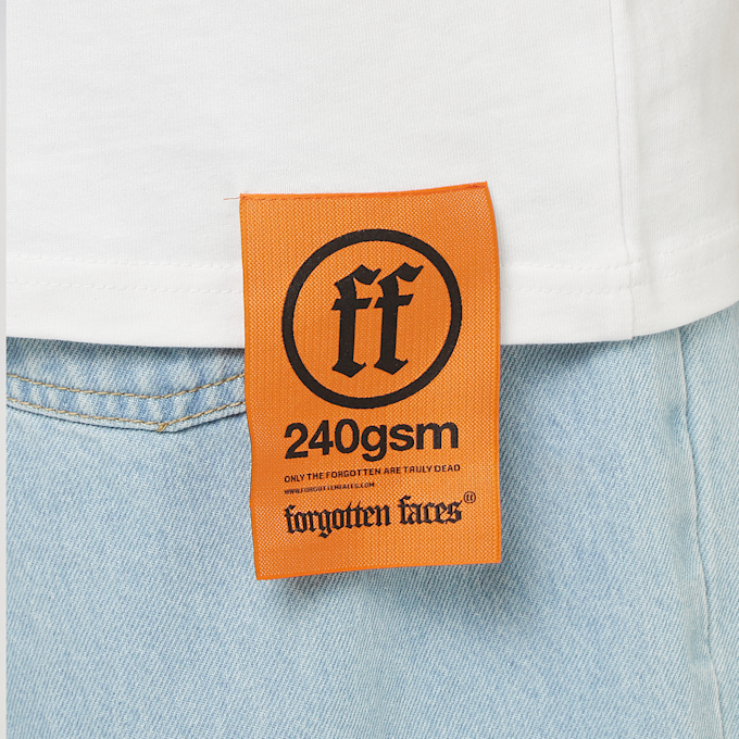 Forgotten Faces Diamond Skull Oversize Tee bianco 30014 5