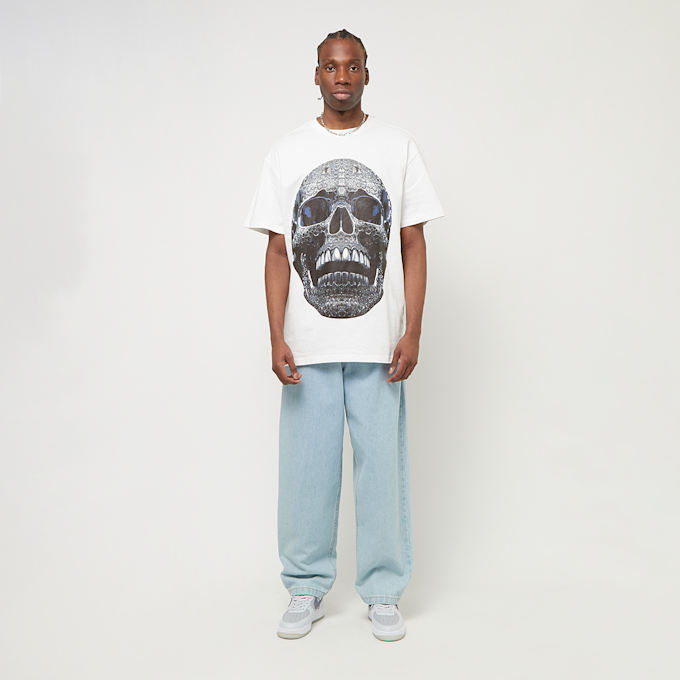 Forgotten Faces Diamond Skull Oversize Tee bianco 30014 6