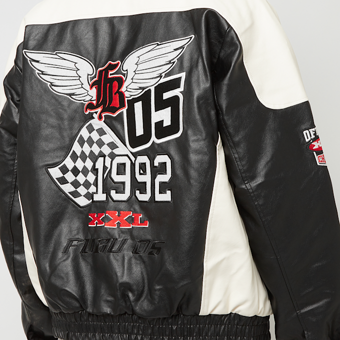 FUBU Corporate Leather Jacket zwart 32778 7