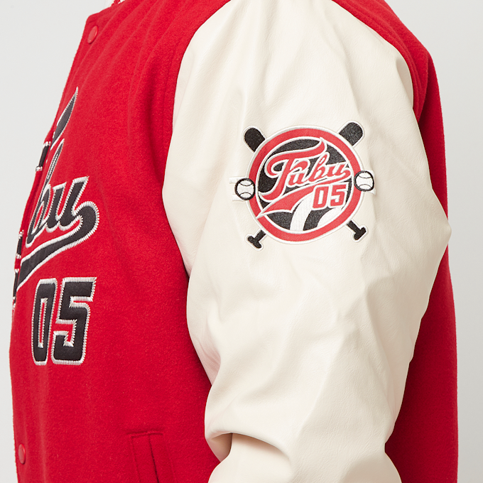 FUBU Varsity Block College Jacke rot 32780 6