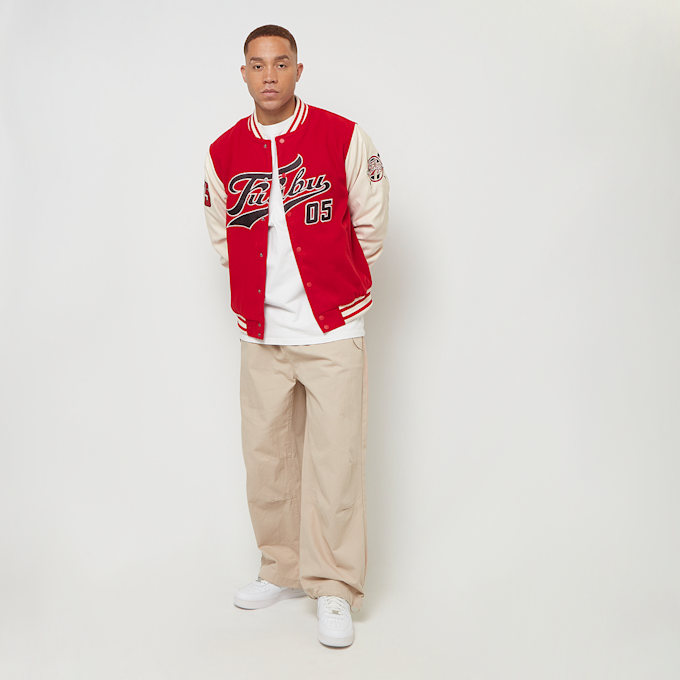FUBU Varsity Block College Jacket rosso 32780 7