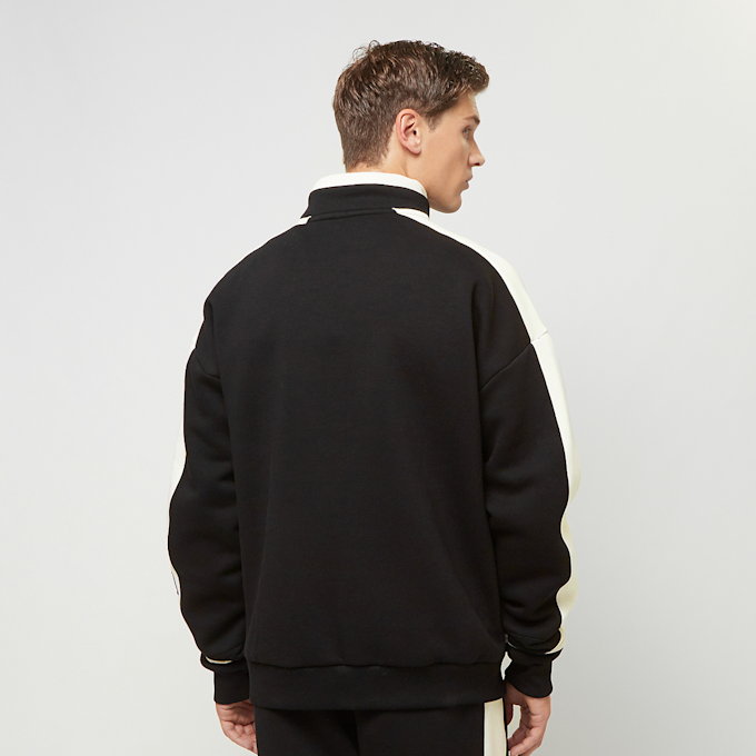 FUBU Corporate Sprts Zip Hooded Check Sweatshirt zwart 32786 2