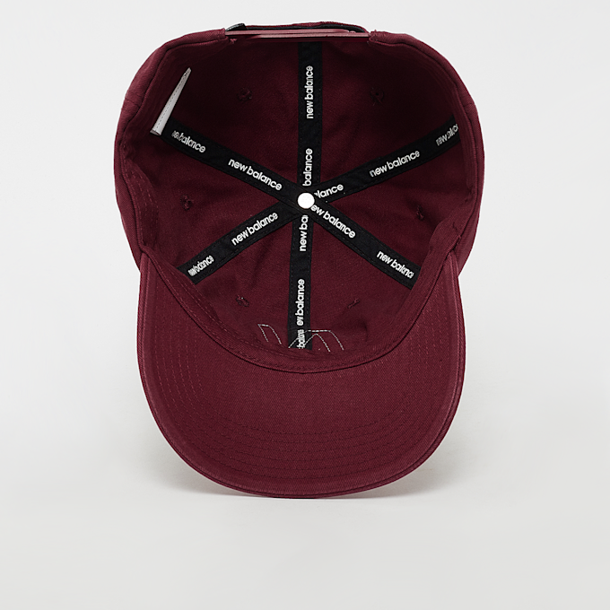 New Balance 6 Panel Block N Snapback rood 32808 3