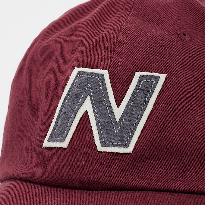 New Balance 6 Panel Block N Snapback rosso 32808 4