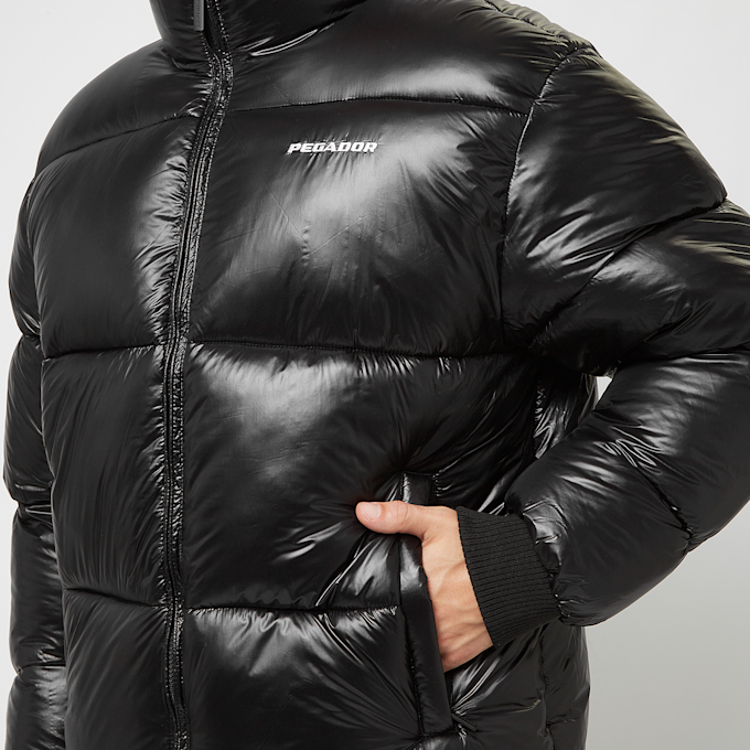 Pegador Solin Light Glossy Puffer Jacket czarny 32832 3