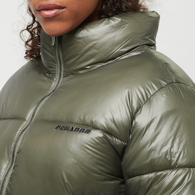 Pegador Georgia Light Glossy Puffer Jacket verde 32841 3