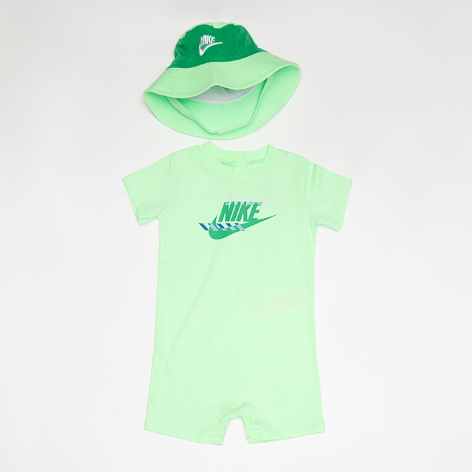 Nike Junior Sportswear PE Romper Bucket Hat Set verde 32848 1
