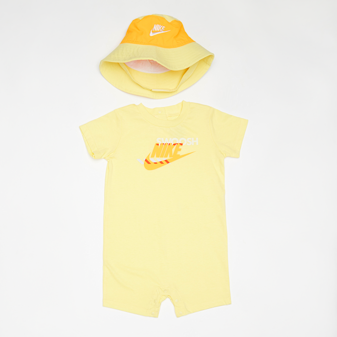Nike Junior Sportswear PE Romper Bucket Hat Set gelb 32849 1