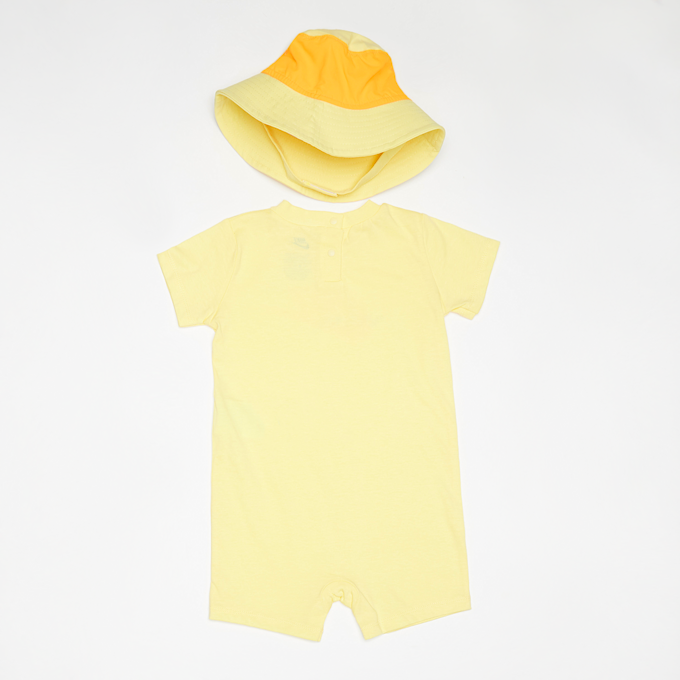 Nike Junior Sportswear PE Romper Bucket Hat Set žuta 32849 2