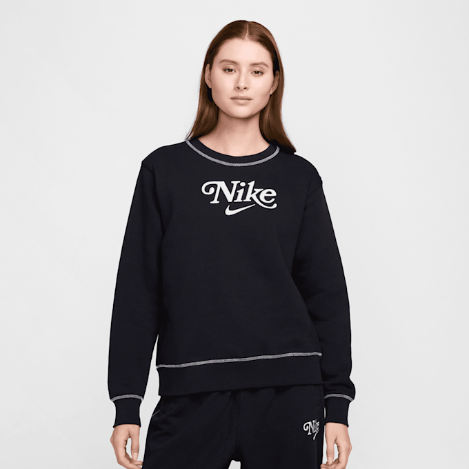 Nike Sportswear Crew-Neck Fleece Sweatshirt preto 32864 1